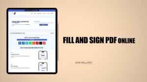 Fill and Sign PDF Online