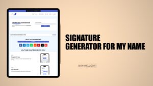 Signature Generator for My Name